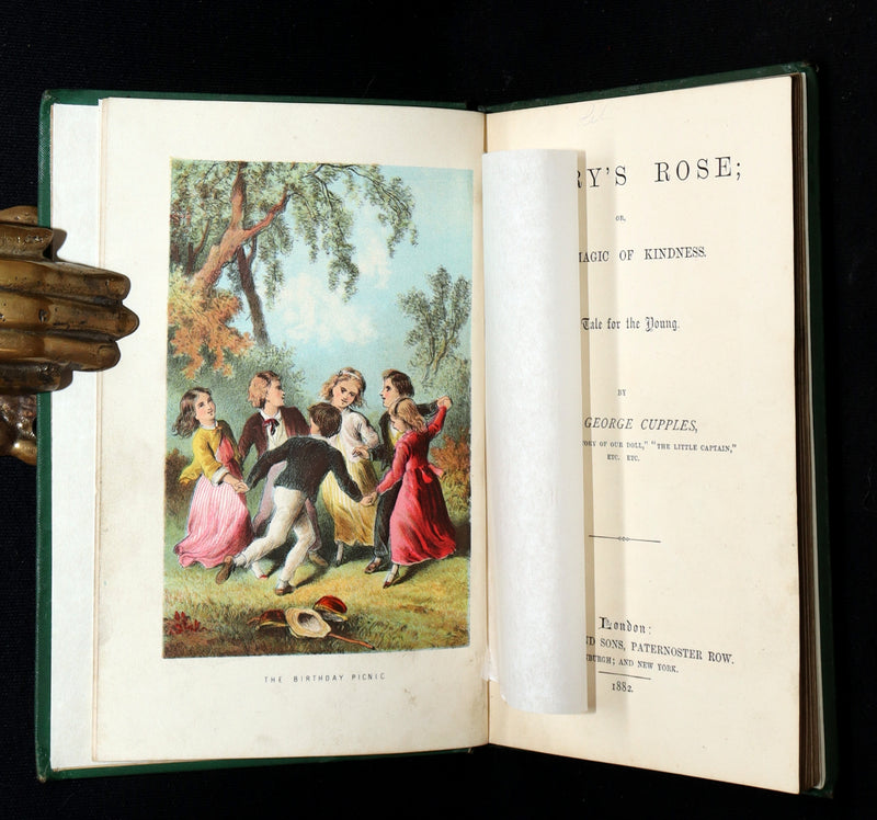 1882 Rare Victorian Book - Carry’s Rose or, The Magic of Kindness by Mrs Cupples