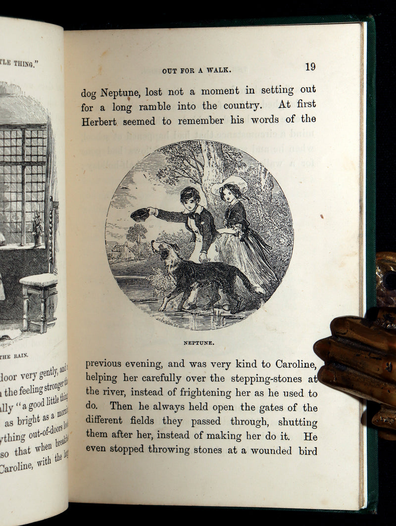 1882 Rare Victorian Book - Carry’s Rose or, The Magic of Kindness by Mrs Cupples