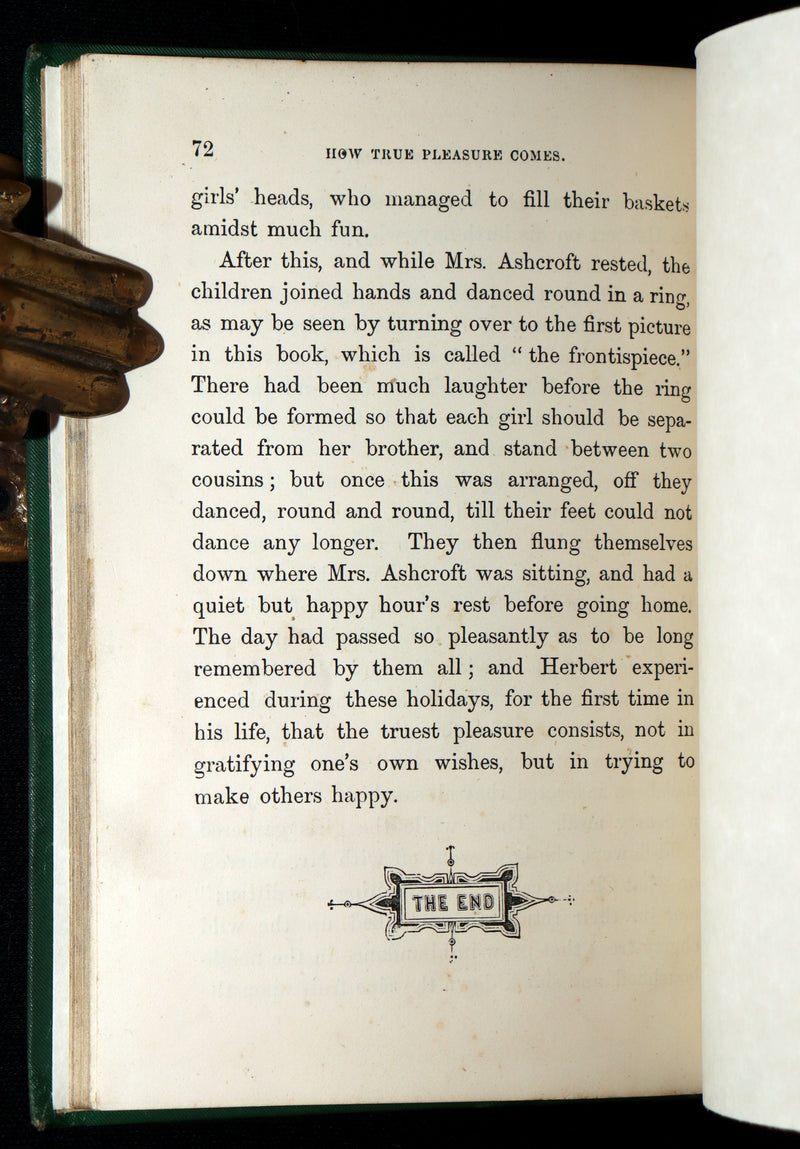1882 Rare Victorian Book - Carry’s Rose or, The Magic of Kindness by Mrs Cupples