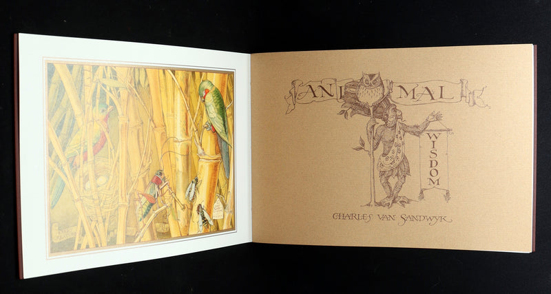 2021 Rare Signed Book - Animal Wisdom illustrated by Charles van Sandwyk