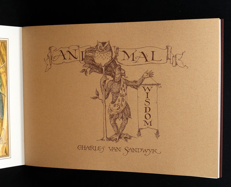 2021 Rare Signed Book - Animal Wisdom illustrated by Charles van Sandwyk