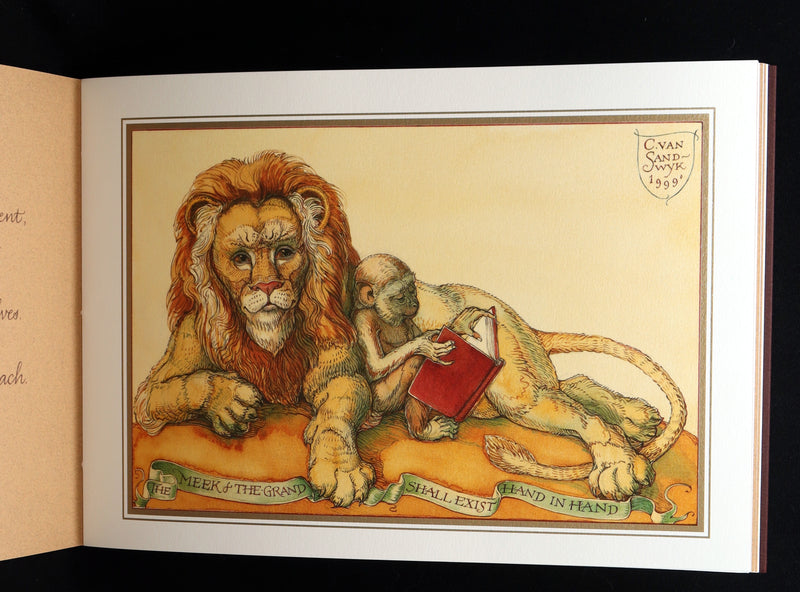 2021 Rare Signed Book - Animal Wisdom illustrated by Charles van Sandwyk