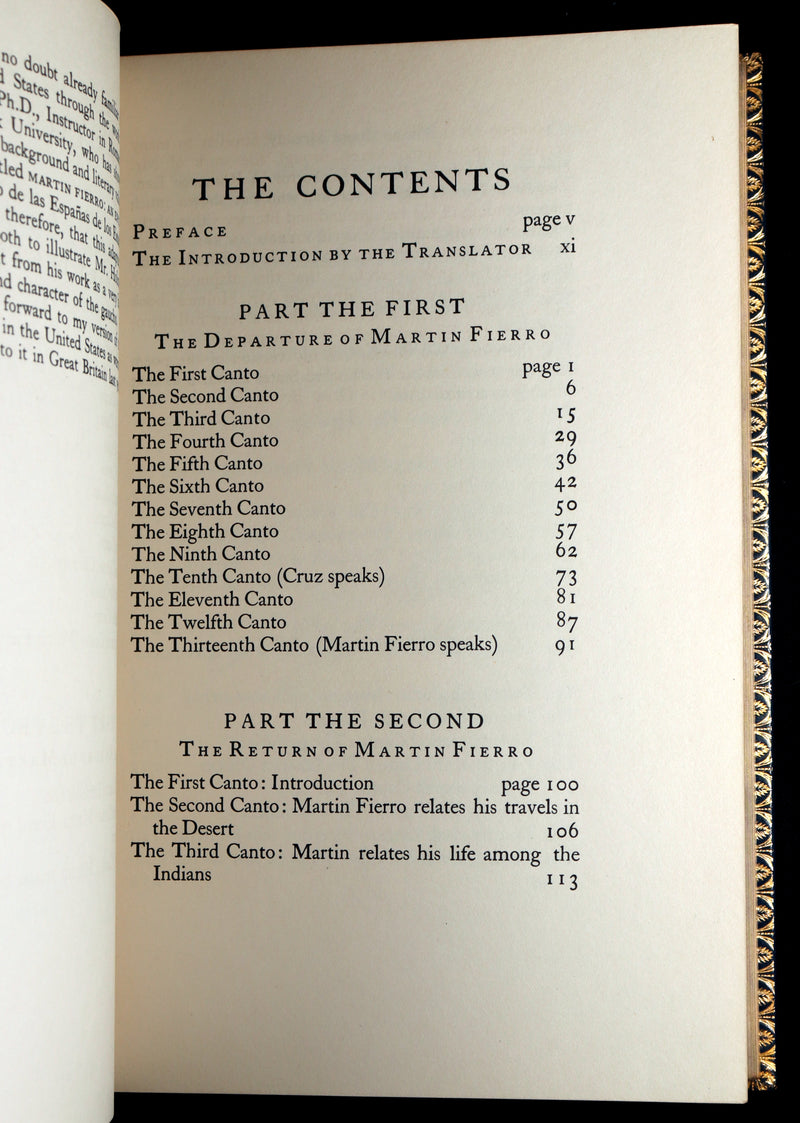 1936 Rare First Edition - The Gaucho Martin Fierro by José Hernández