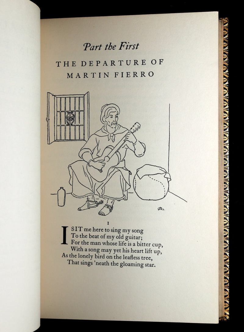 1936 Rare First Edition - The Gaucho Martin Fierro by José Hernández