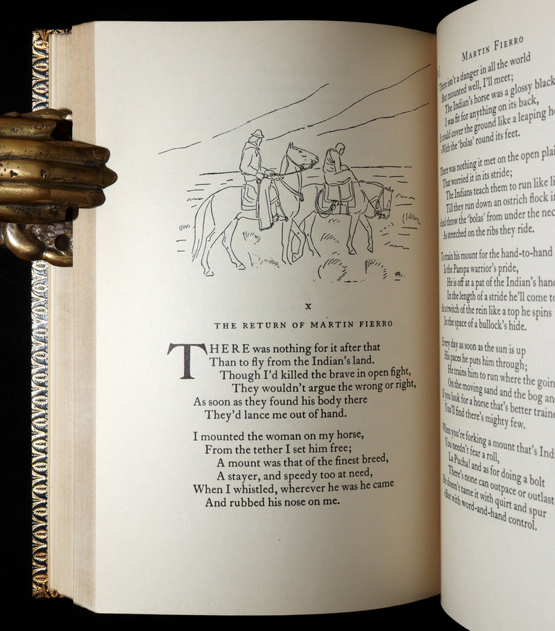 1936 Rare First Edition - The Gaucho Martin Fierro by José Hernández