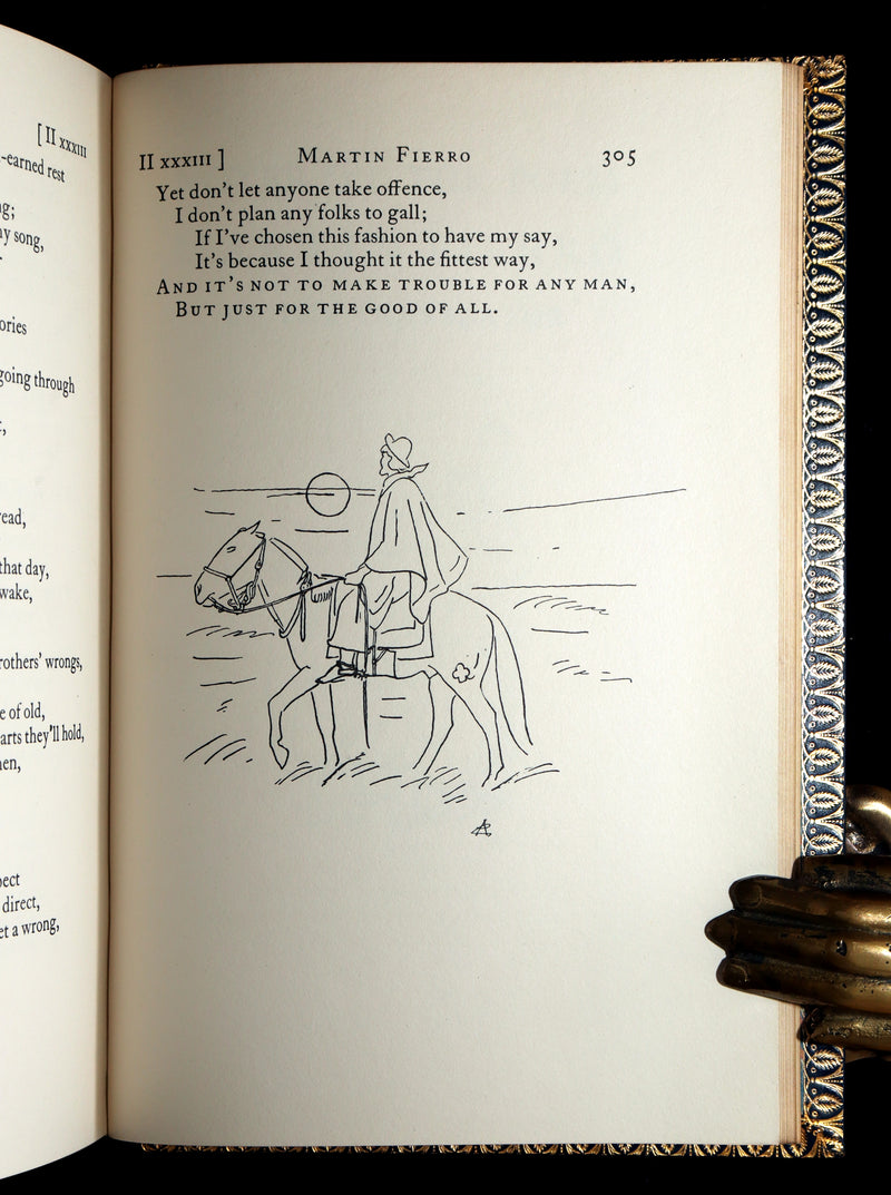 1936 Rare First Edition - The Gaucho Martin Fierro by José Hernández