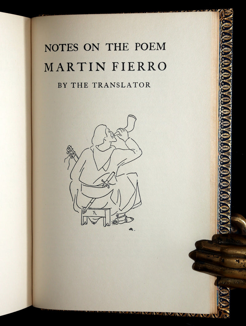 1936 Rare First Edition - The Gaucho Martin Fierro by José Hernández