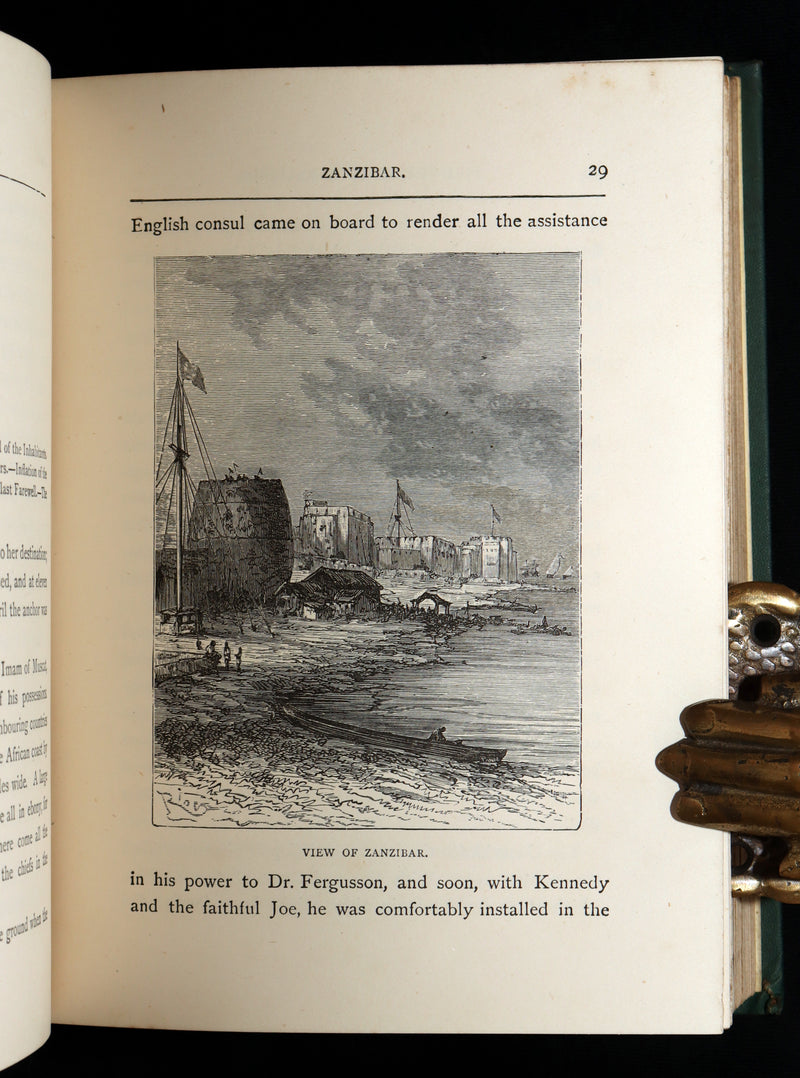 1887 Rare Early Edition - Five Weeks in a Balloon by Jules Verne, Illustrated
