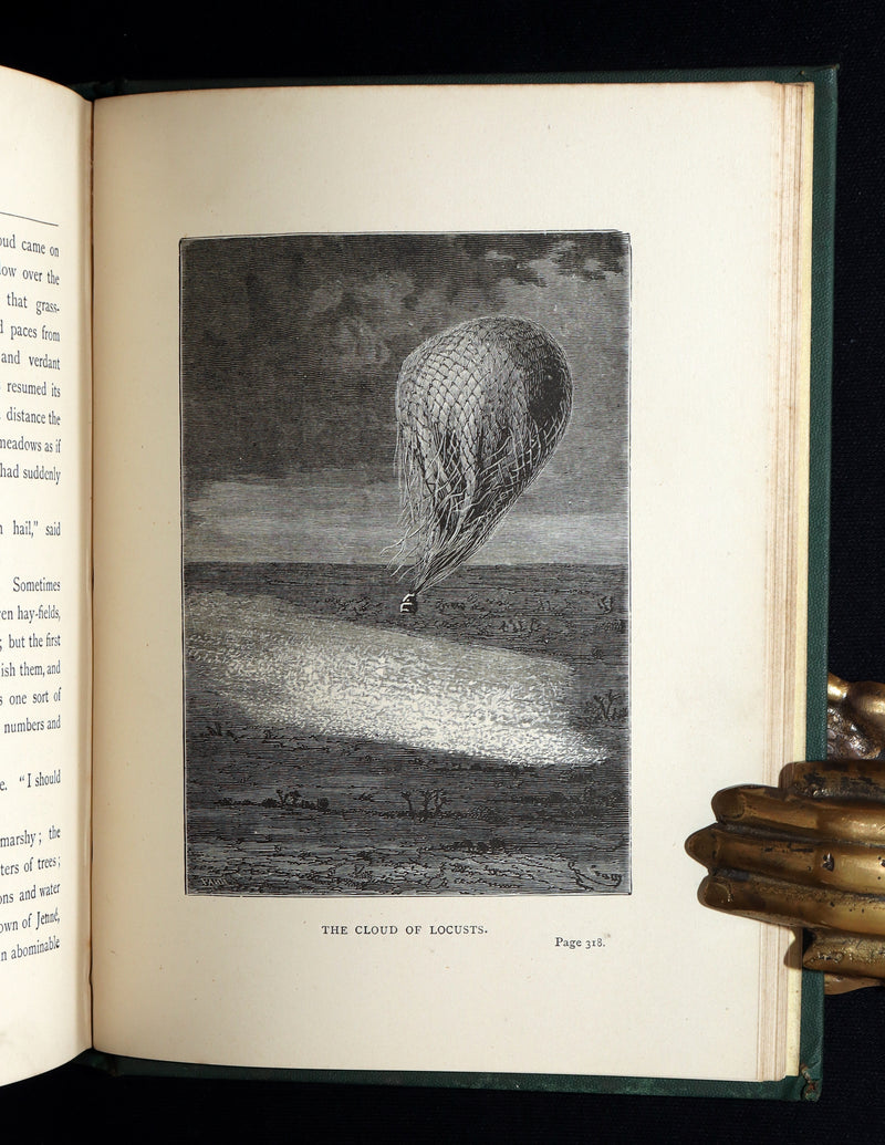 1887 Rare Early Edition - Five Weeks in a Balloon by Jules Verne, Illustrated