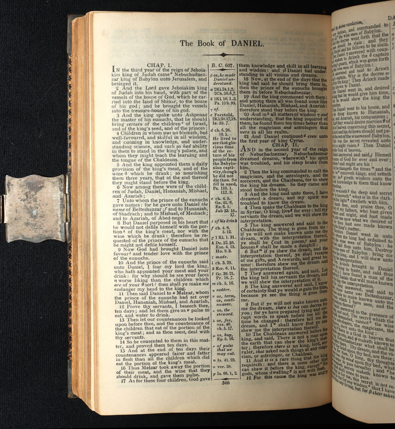 1850 Rare Bagster Bible - Polyglot Bible, Old and New Testament, Clasp and Maps