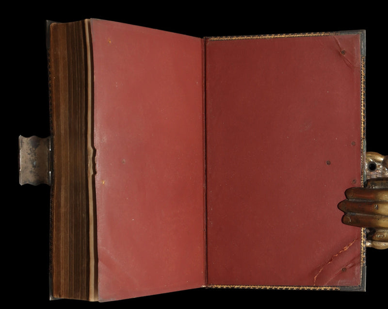 1850 Rare Bagster Bible - Polyglot Bible, Old and New Testament, Clasp and Maps