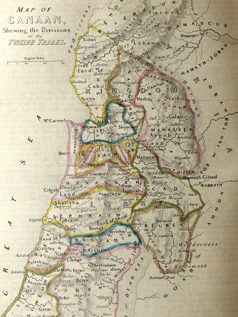 1850 Rare Bagster Bible - Polyglot Bible, Old and New Testament, Clasp and Maps