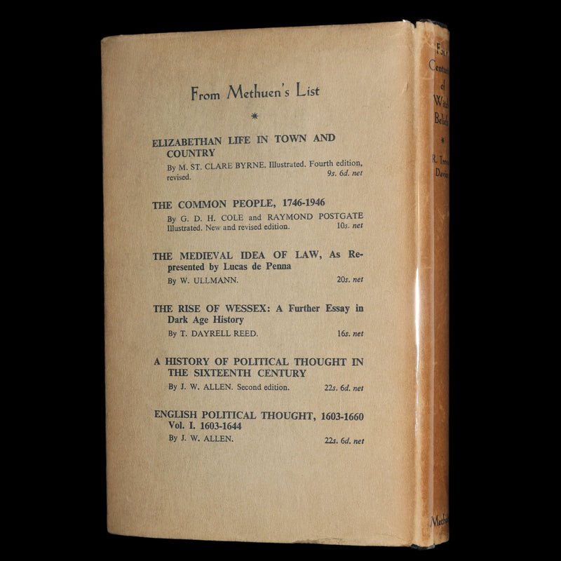 1947 Rare First Edition - Four Centuries of Witch-Beliefs by R. Trevor Davies