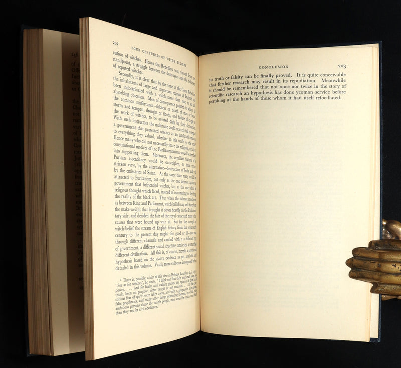 1947 Rare First Edition - Four Centuries of Witch-Beliefs by R. Trevor Davies