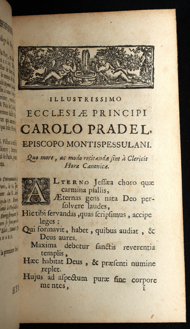 1698 Rare Latin Book - Sacred Latin Hymns and Music Scores by Santolio Victorino