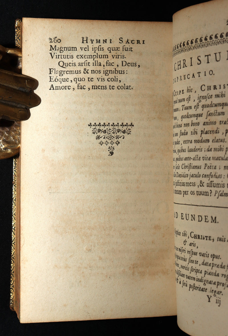 1698 Rare Latin Book - Sacred Latin Hymns and Music Scores by Santolio Victorino