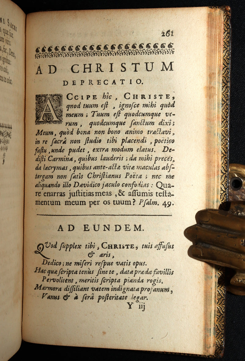 1698 Rare Latin Book - Sacred Latin Hymns and Music Scores by Santolio Victorino