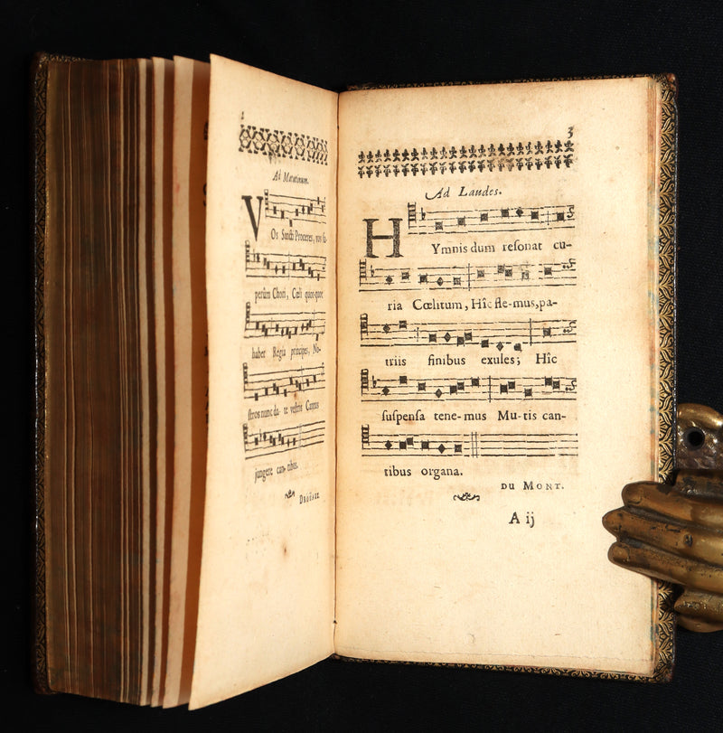 1698 Rare Latin Book - Sacred Latin Hymns and Music Scores by Santolio Victorino