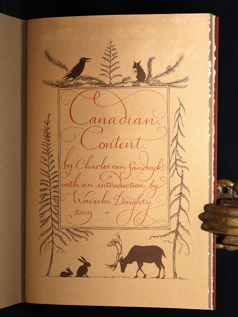 2009 Rare First Edition - Canadian Content illustrated by Charles van Sandwyk