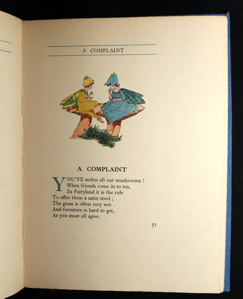 1923 First Edition - The Rose Fyleman Fairy Book Illustrated by Hilda T. Miller