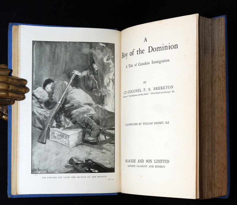 1920 Rare Book - A Boy of the Dominion: A Tale of Canadian Immigration