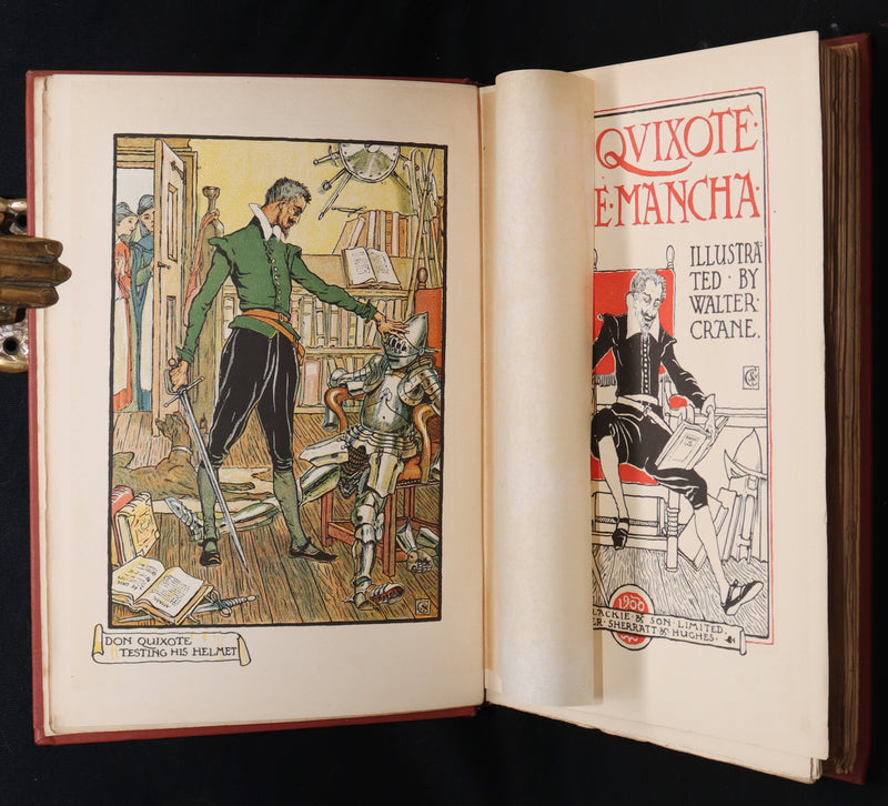 1900 First Edition - The Story of Don Quixote llustrated by Walter Crane