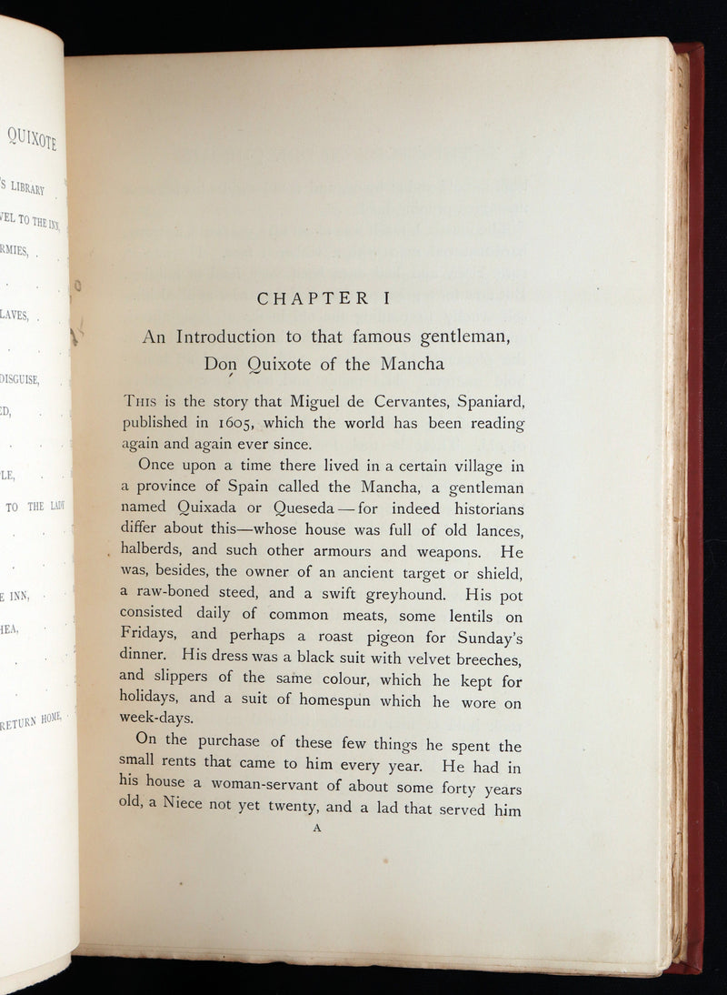 1900 First Edition - The Story of Don Quixote llustrated by Walter Crane