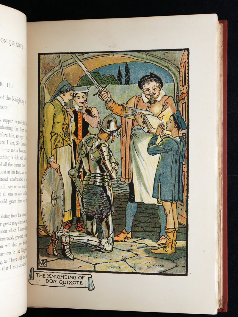 1900 First Edition - The Story of Don Quixote llustrated by Walter Crane
