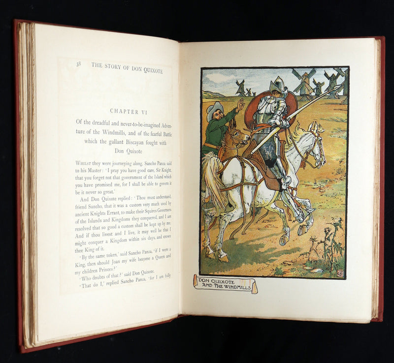 1900 First Edition - The Story of Don Quixote llustrated by Walter Crane