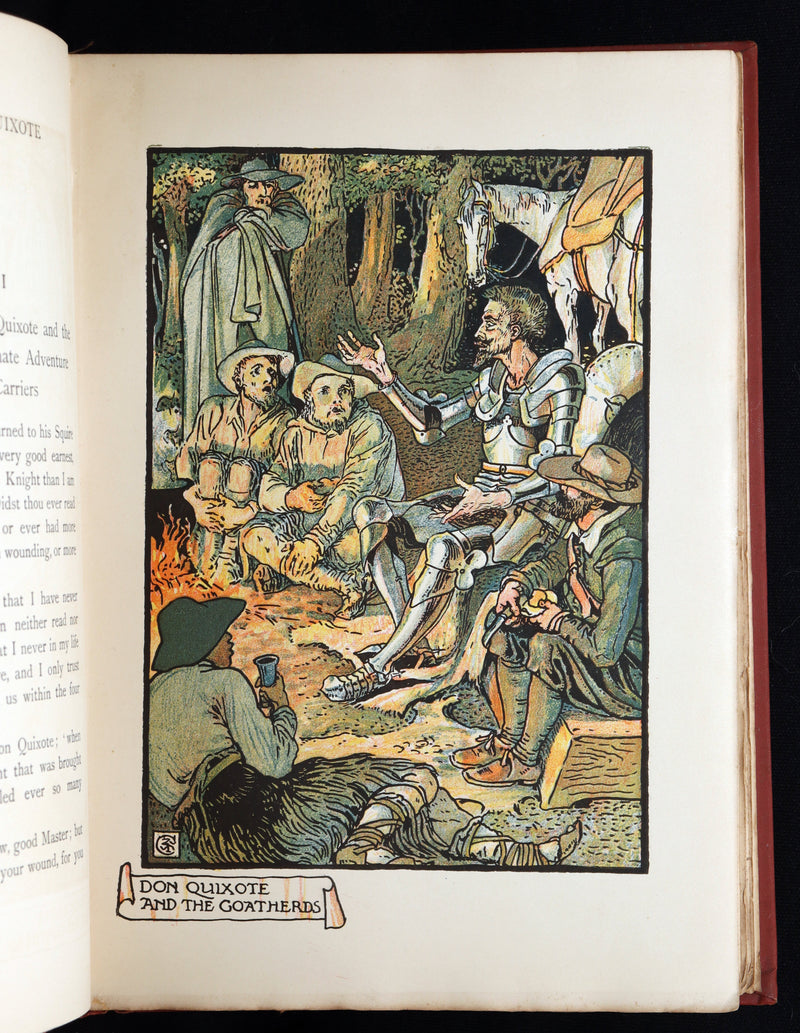 1900 First Edition - The Story of Don Quixote llustrated by Walter Crane