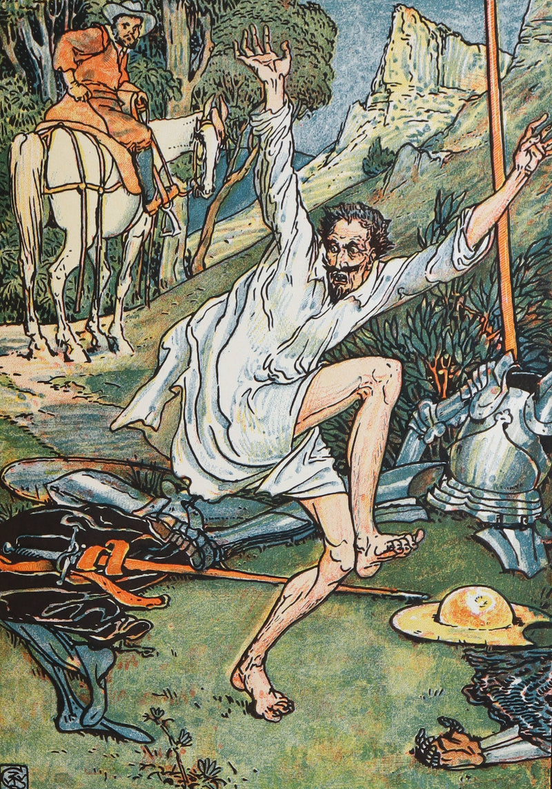 1900 First Edition - The Story of Don Quixote llustrated by Walter Crane