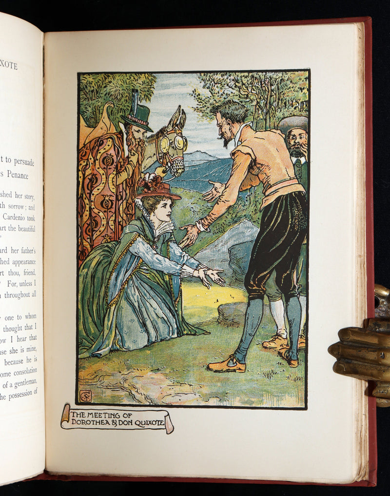 1900 First Edition - The Story of Don Quixote llustrated by Walter Crane