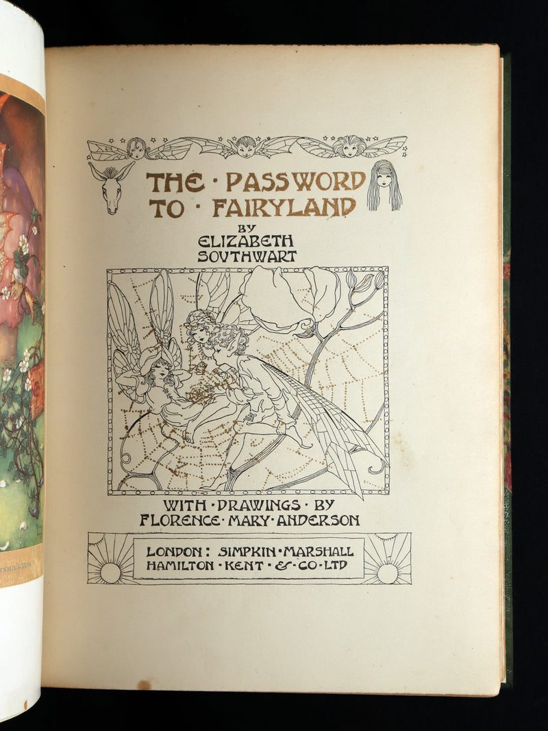 1920 Scarce First Edition - The Password to Fairyland by Florence Mary Anderson