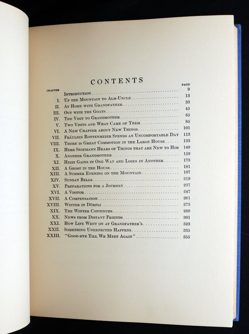 1922 Rare Book in dust jacket - Heidi Illustrated by Jessie Willcox Smith