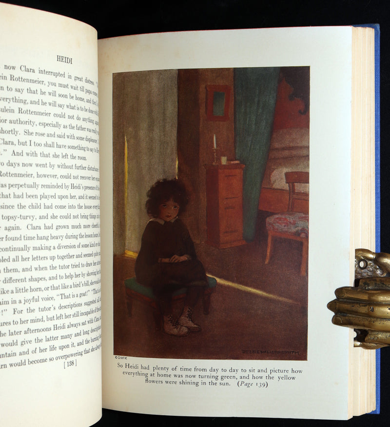 1922 Rare Book in dust jacket - Heidi Illustrated by Jessie Willcox Smith