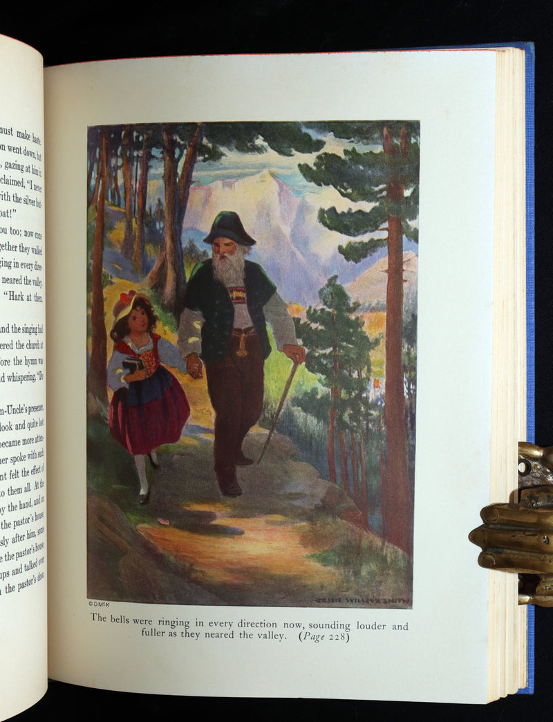 1922 Rare Book in dust jacket - Heidi Illustrated by Jessie Willcox Smith