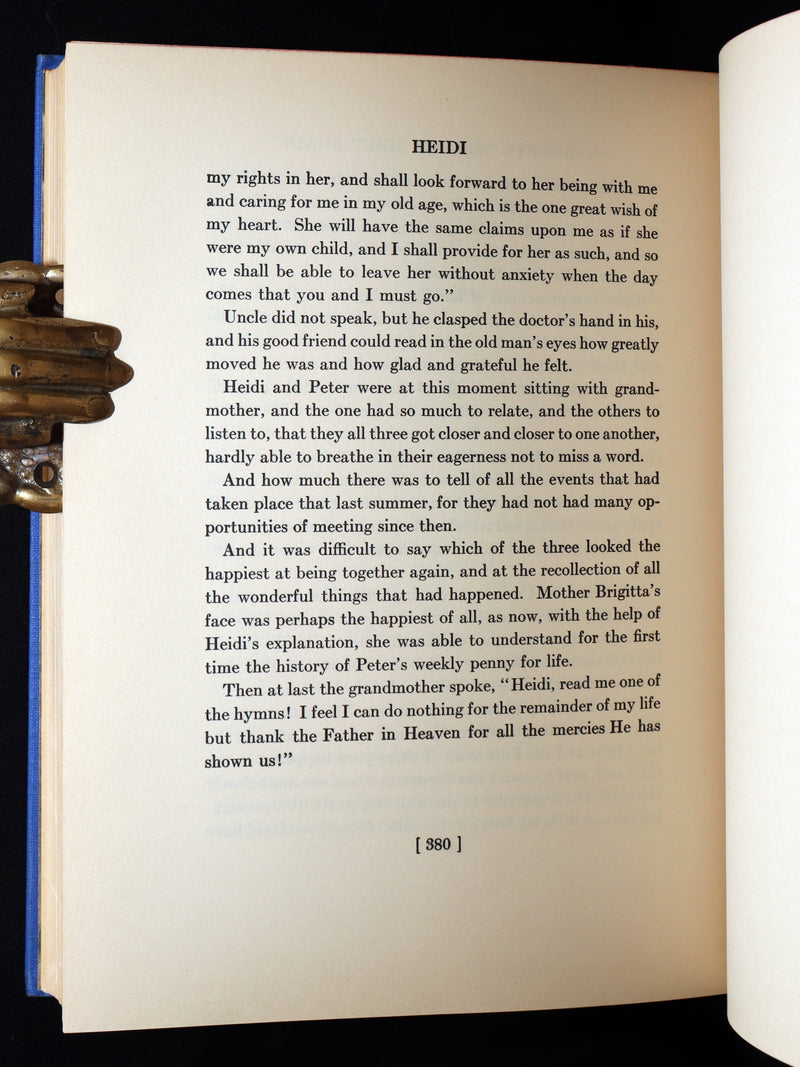 1922 Rare Book in dust jacket - Heidi Illustrated by Jessie Willcox Smith