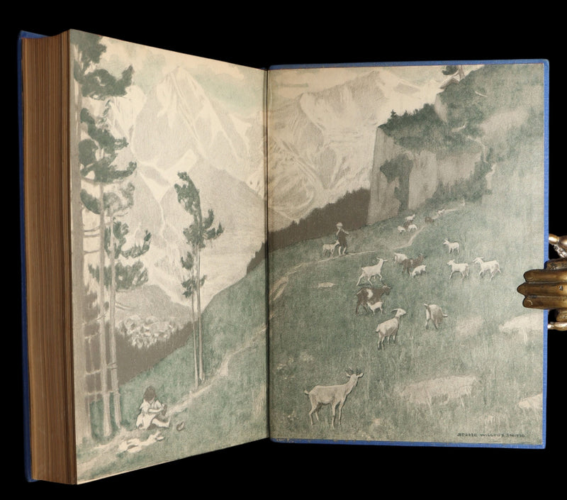 1922 Rare Book in dust jacket - Heidi Illustrated by Jessie Willcox Smith