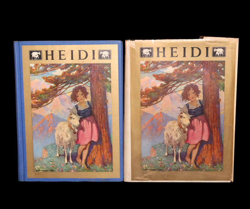 1922 Rare Book in dust jacket - Heidi Illustrated by Jessie Willcox Smith