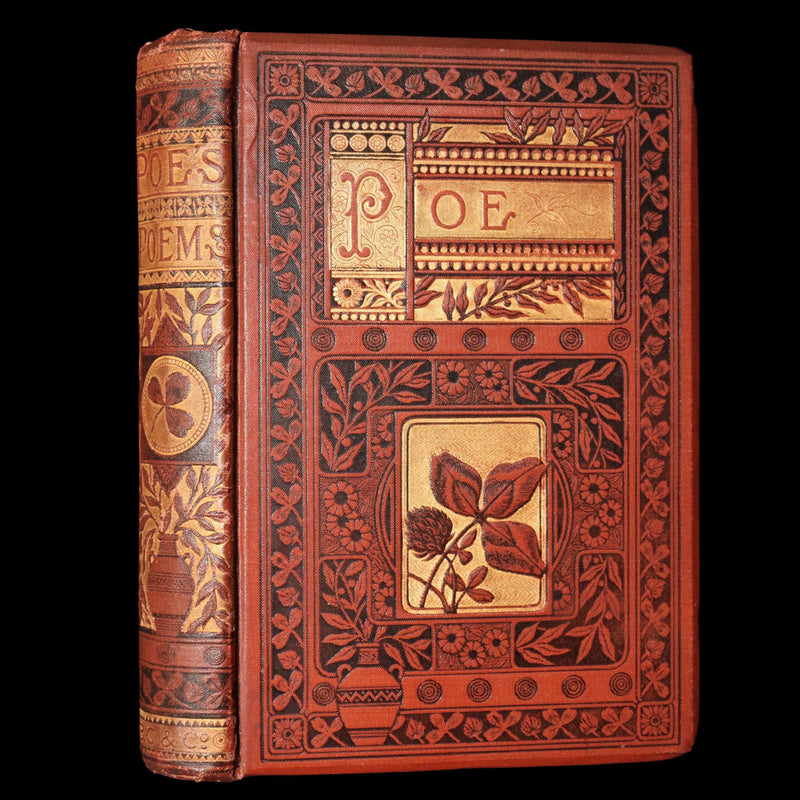 1882 Rare Book - Poems of Edgar Allan Poe With Memoir, Illustrated
