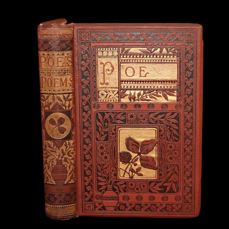 1882 Rare Book - Poems of Edgar Allan Poe With Memoir, Illustrated