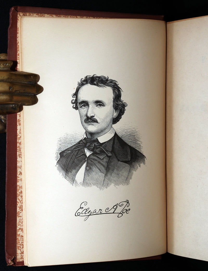 1882 Rare Book - Poems of Edgar Allan Poe With Memoir, Illustrated