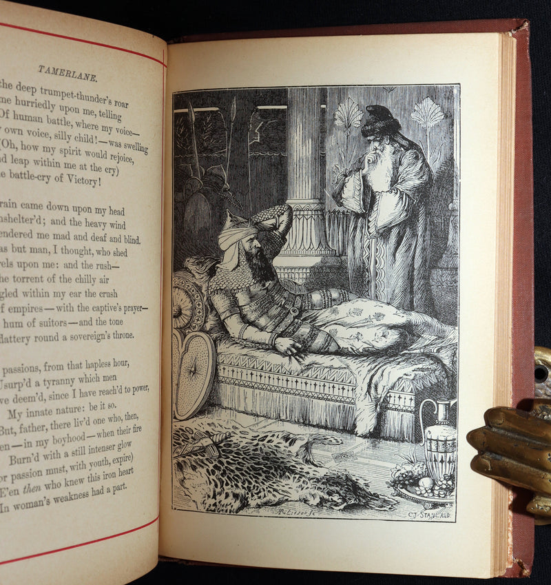 1882 Rare Book - Poems of Edgar Allan Poe With Memoir, Illustrated