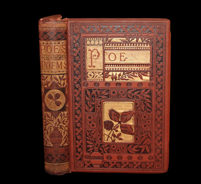 1882 Rare Book - Poems of Edgar Allan Poe With Memoir, Illustrated