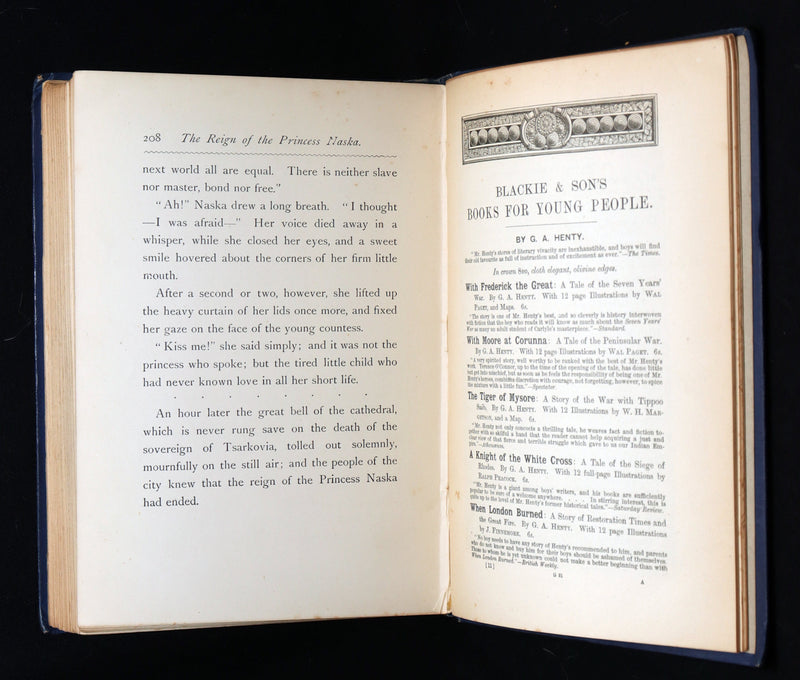 1899 First Edition - The Reign of the Princess Naska Illustrated by Paul Hardy