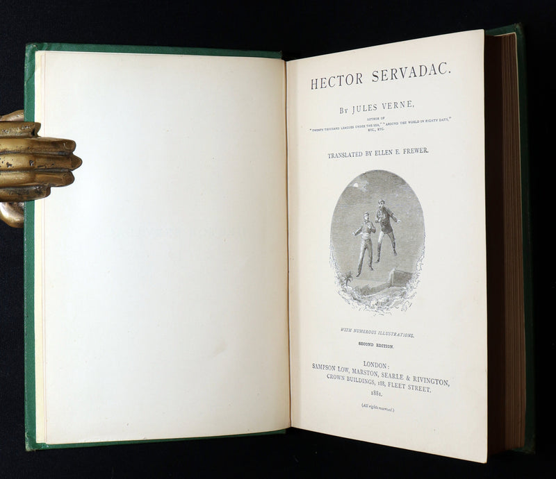 1881 Rare Second Edition - Hector Servadac The Career of a Comet by Jules Verne
