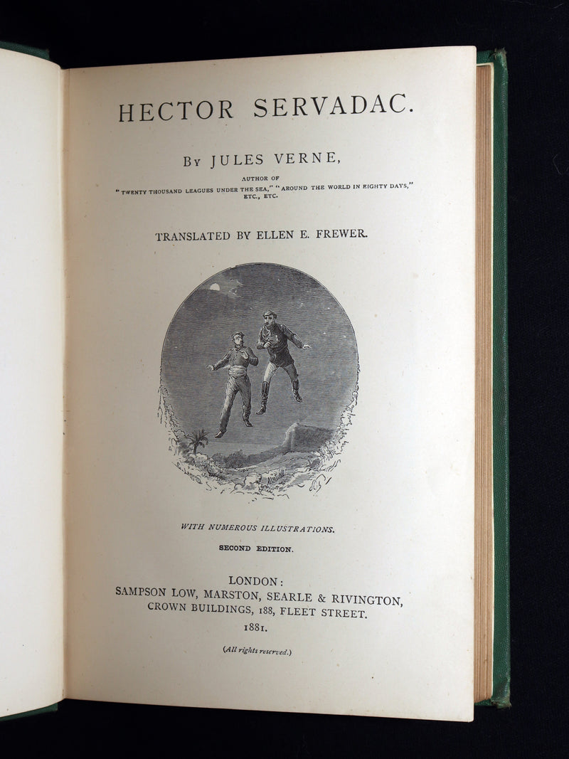 1881 Rare Second Edition - Hector Servadac The Career of a Comet by Jules Verne