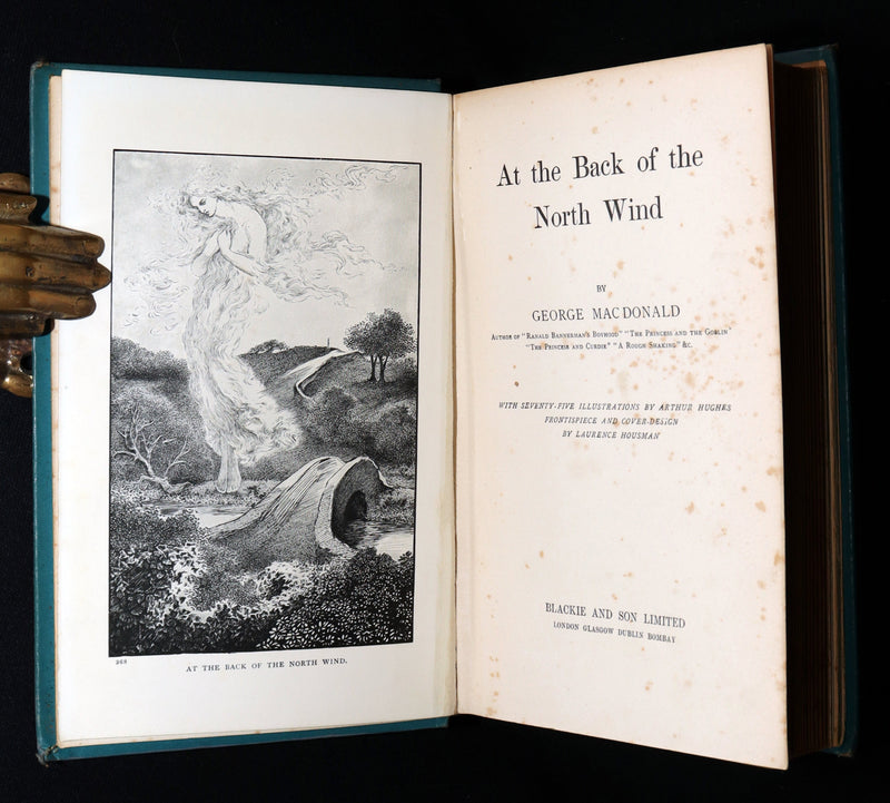 1900 Rare Book - At the Back of the North Wind by George MacDonald illustrated