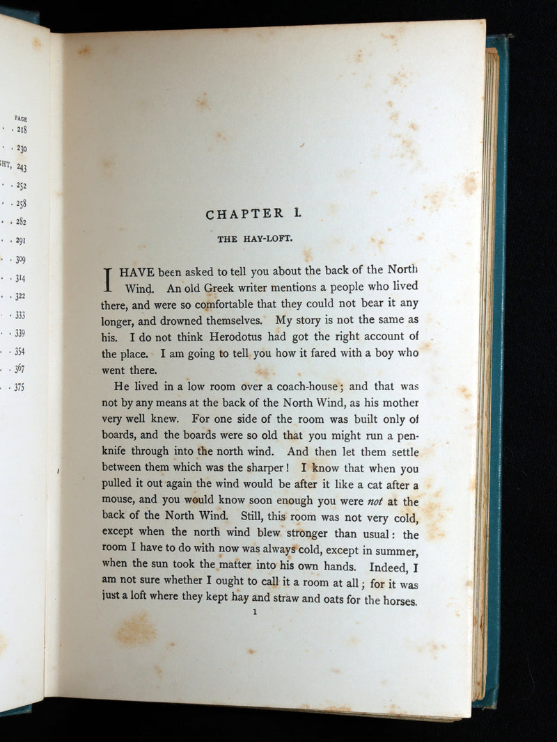 1900 Rare Book - At the Back of the North Wind by George MacDonald illustrated