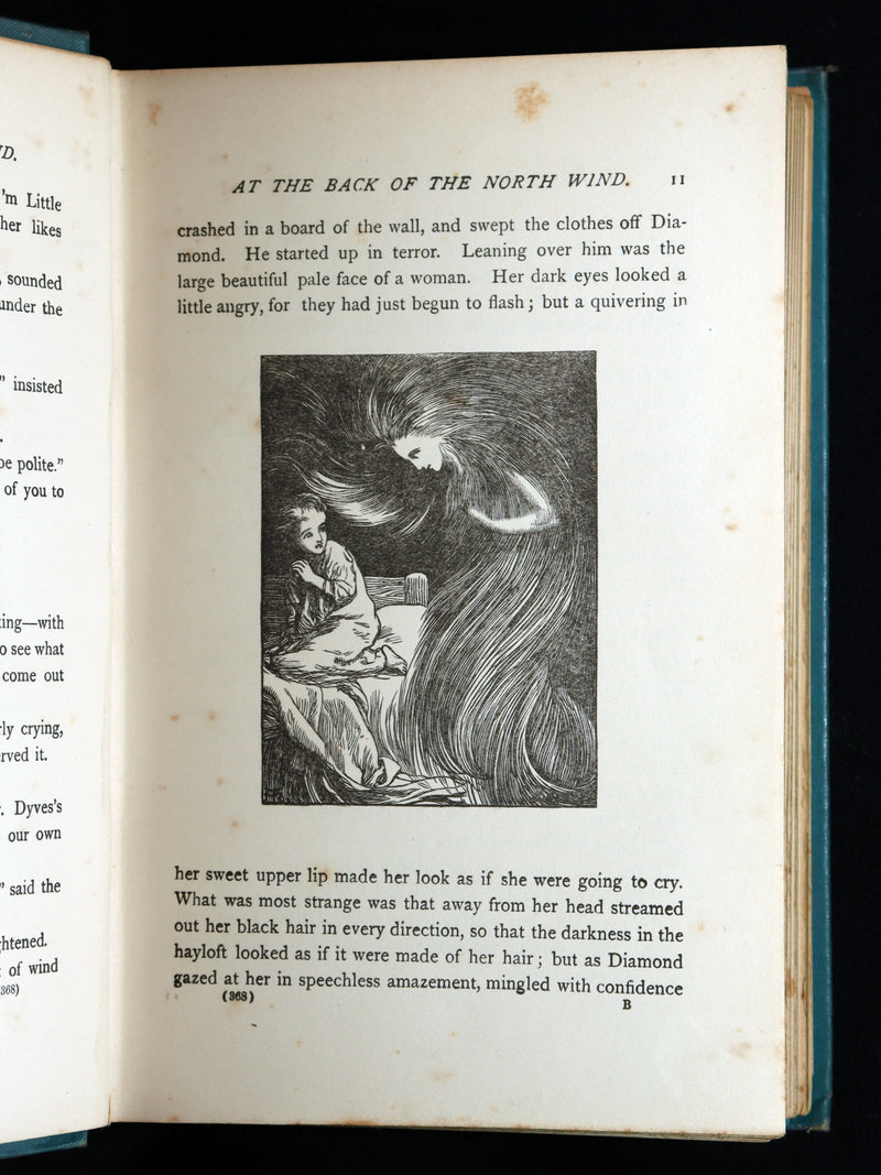 1900 Rare Book - At the Back of the North Wind by George MacDonald illustrated